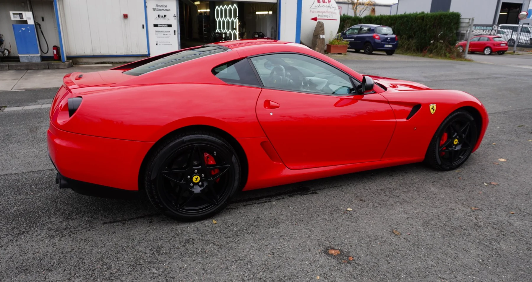 Ferrari 599 GTB nach der Lackaufbereitung bei E u. P in Haltern am See