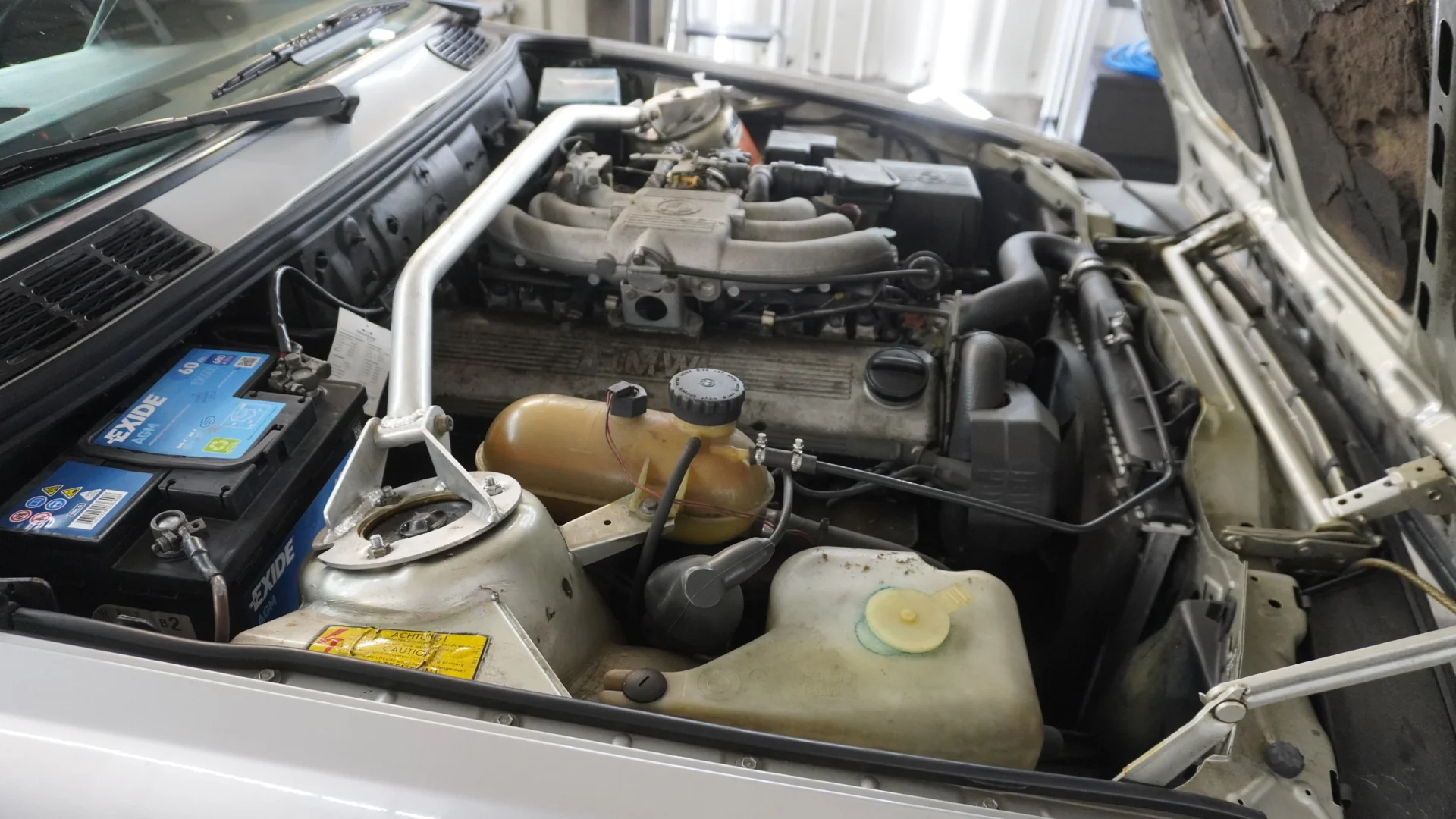 Motorraum – vor der Reinigung